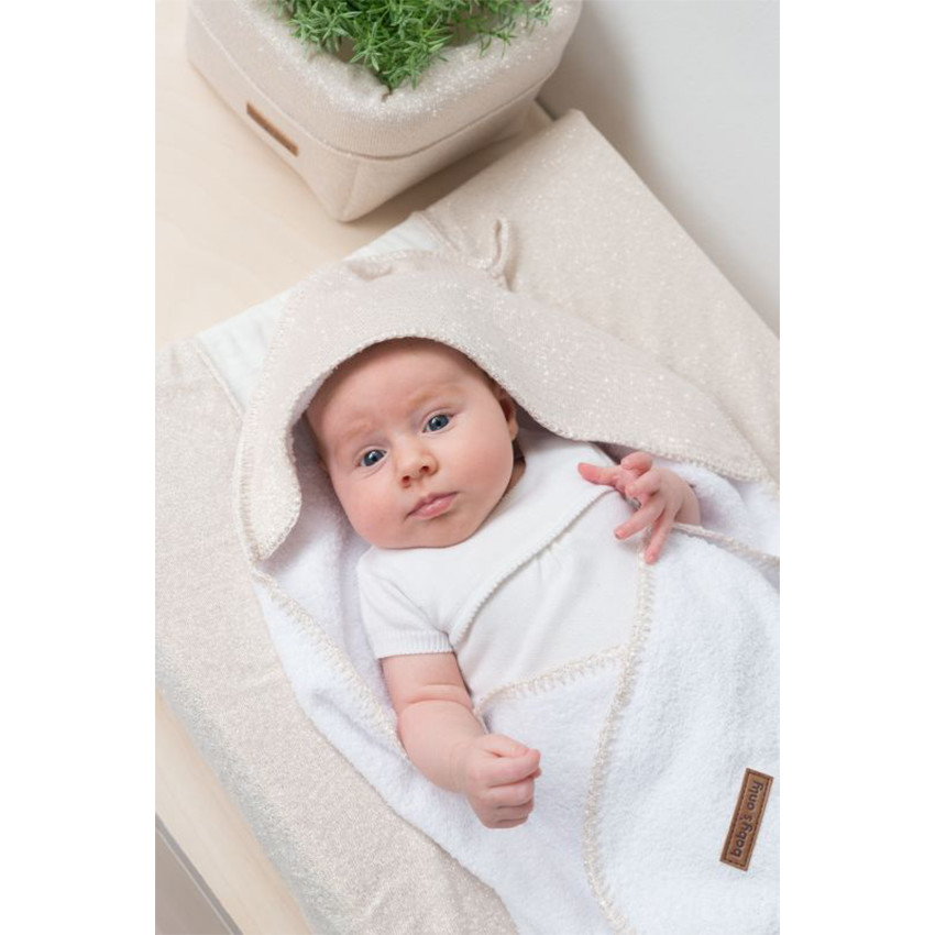 Cape de bain Sparkle Ivoire Melé 75x85 