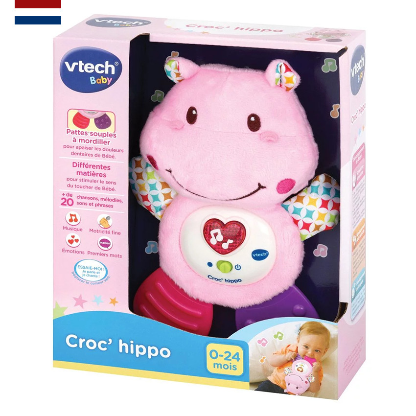 Peluche Croc'Hippo Rose NL 