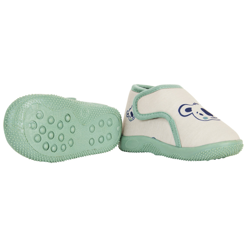 Pantoffels vorm laarsjes met scratch bedrukt met koala