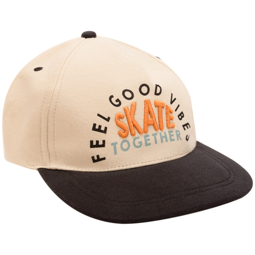 Casquette bicolore avec broderie 3D pour garçon 