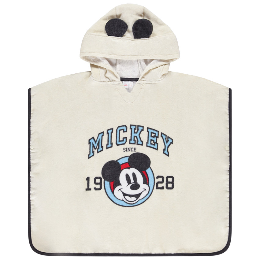 Badcape van badstof Mickey Disney voor jongens 