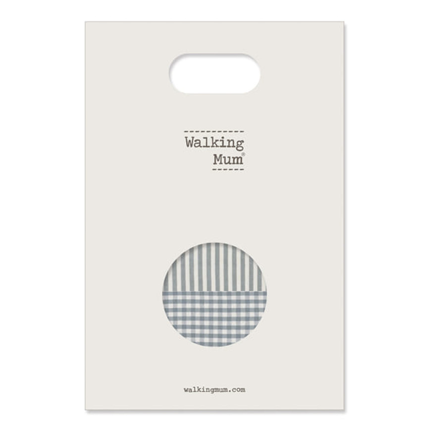 Drap-housse nacelle Vichy + Lange mousseline praliné rayures Matcha 