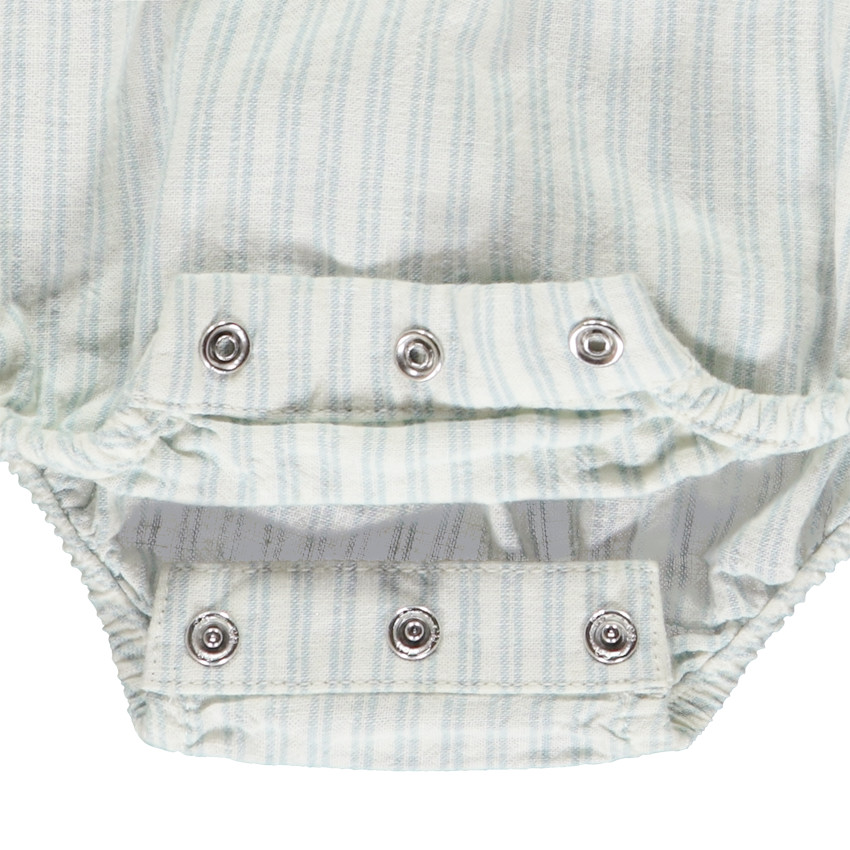 Tweedelig set met gestreepte romper voor baby jongen 