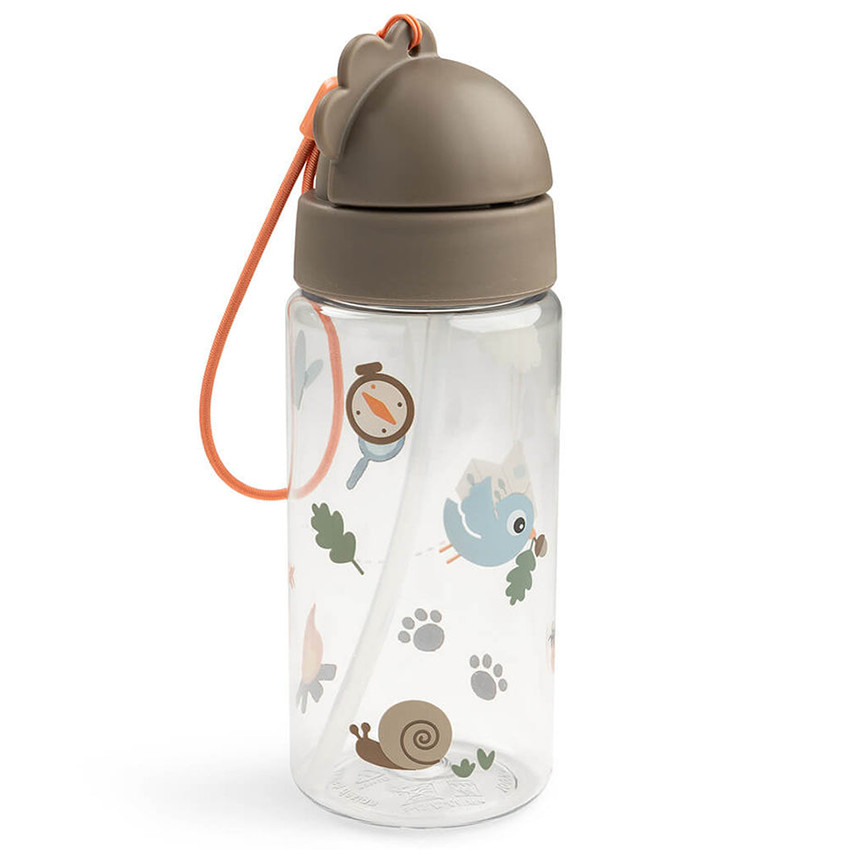 Gourde avec paille 350ml Trails Sable 