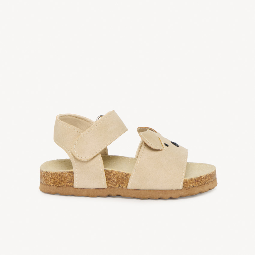 Sandales ourson à scratch pour bébé garçon 