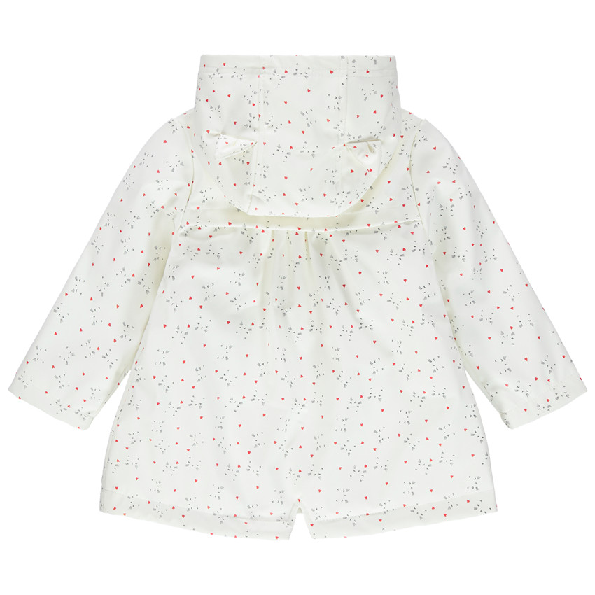 Parka doublée sherpa fine à imprimé graphique all-over 