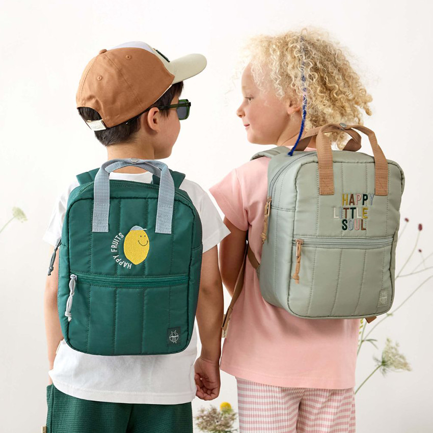 Mini sac à dos carré Little Gang Light Kaki 