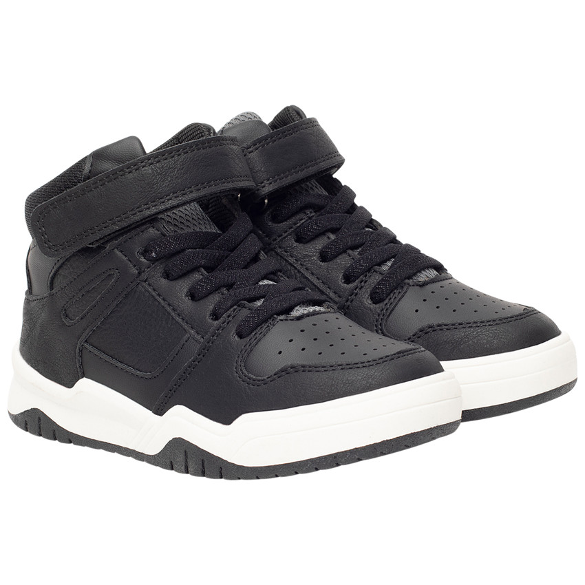 Baskets de sport montantes avec languette et jeux de découpe pour garçon 