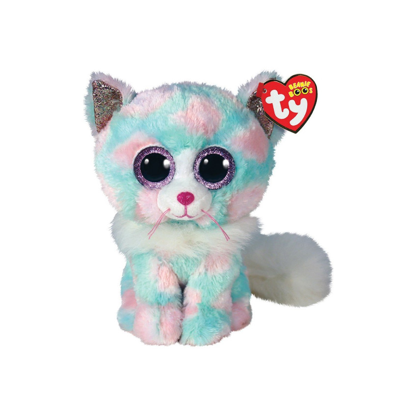 Peluche Beanie Boo's 23 cm - Opal le chat 
