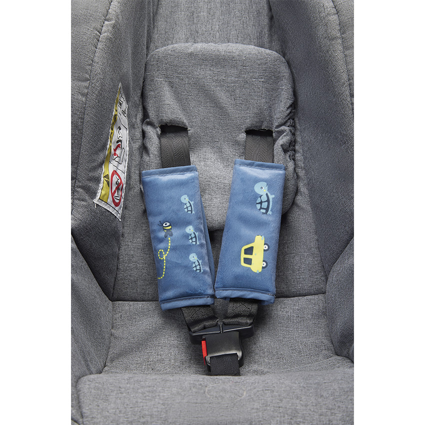 Protege ceinture de securite enfant, 2 pièces universels réglables  protection ceinture de sécurité enfant(bleu, rouge)