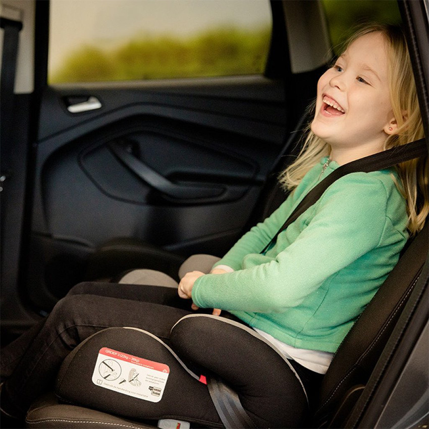 Rehausseur isofix groupe 2/3 - Gris/Noir 