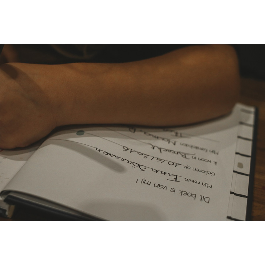 Vriendenboek jongen "Nederlands" Oudblauw 