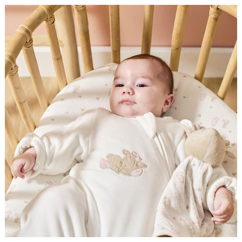 Slaapzak afneembare mouwen en wantjes - 60cm - FanFan - Wit 