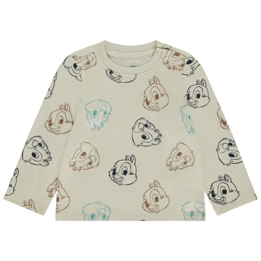 Lange mouwen T-shirt met Tic & Tac Disney print voor baby jongen 