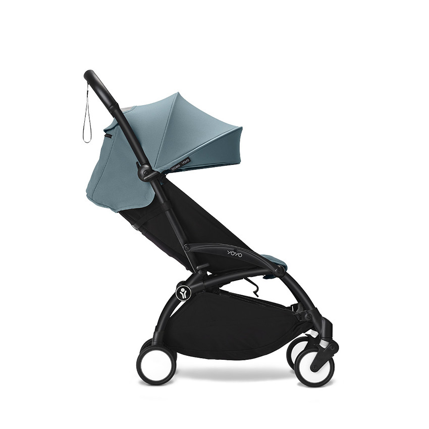 Kinderwagen Stokke® YOYO³ vanaf 6 maanden - frame zwart/Aqua 