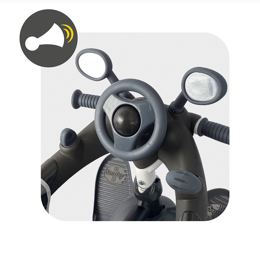 Tricycle évolutif Baby Driver Plus - Gris 