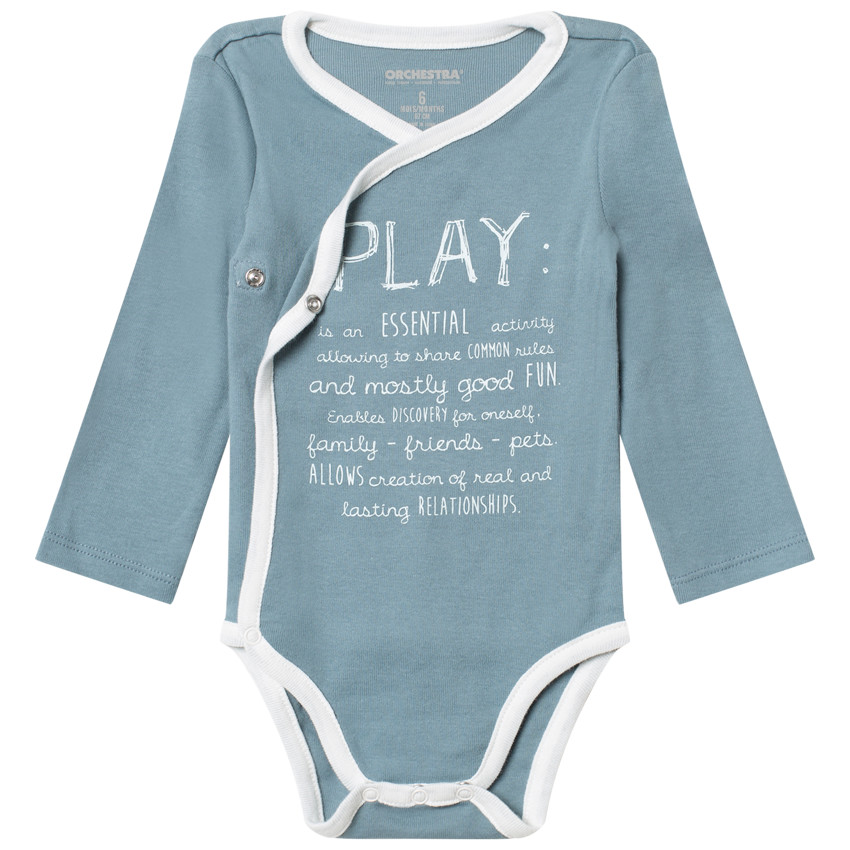 Lot de 5 bodies manches longues print renards pour bébé garçon 