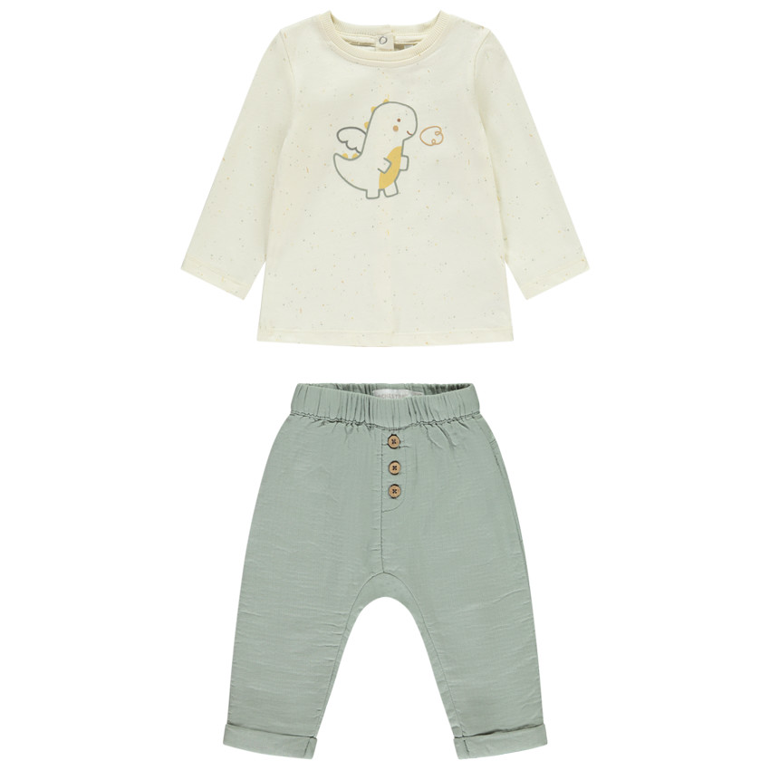 Ensemble 2 pièces motif dragon pour bébé garçon 