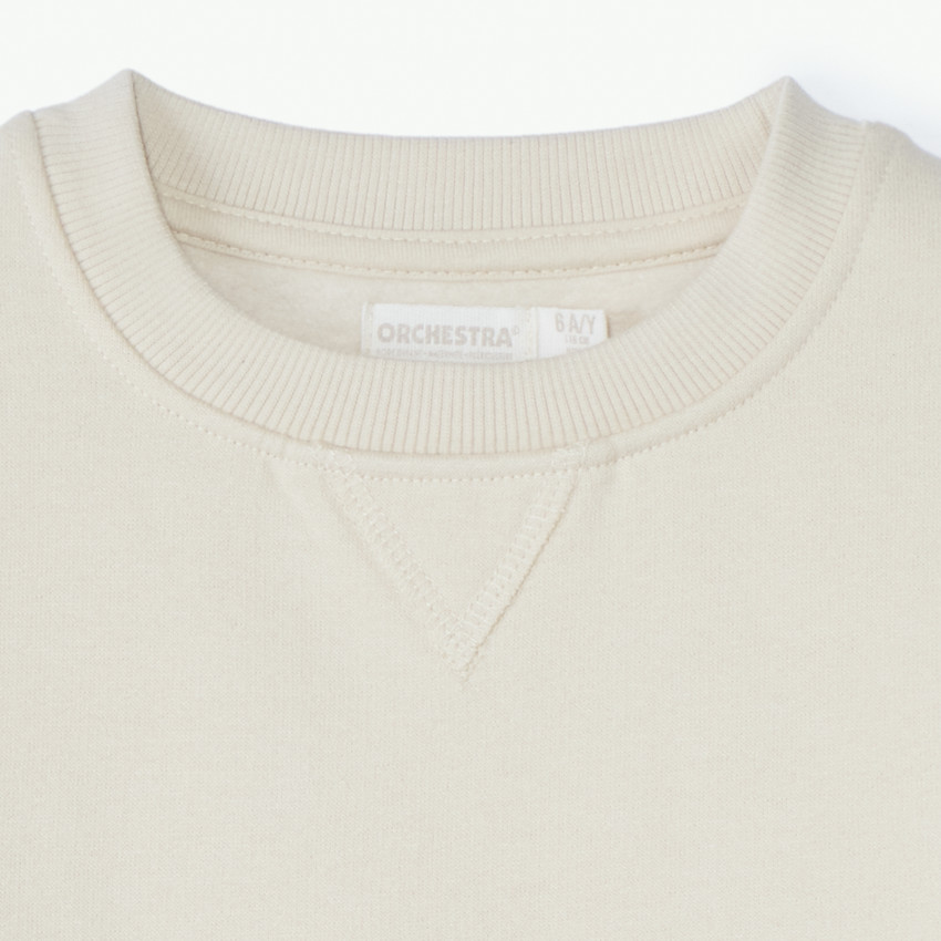 Effen fleece sweatshirt voor jongens 