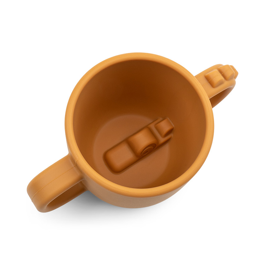 Tasse à 2 anses Peekaboo Croco moutarde 