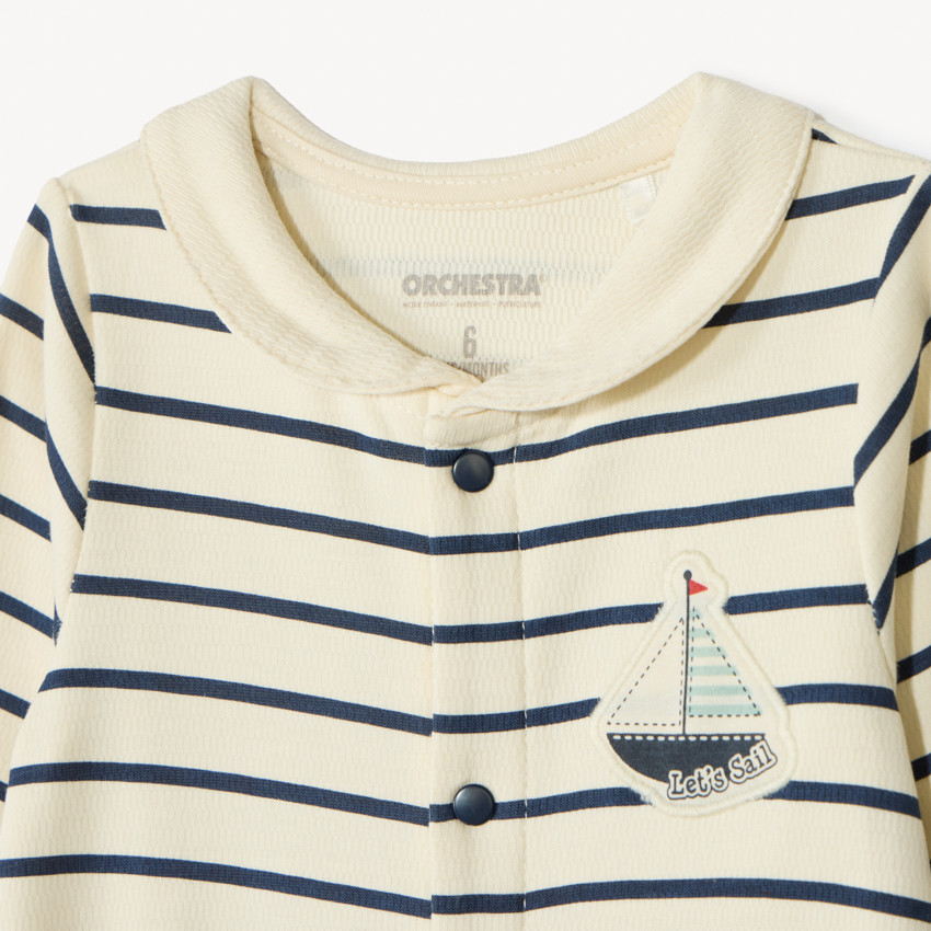 Dons overal met maritieme kraag voor babyjongen 