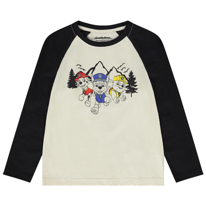 T-shirt manches longues en jersey print Pat'Patrouille pour garçon 