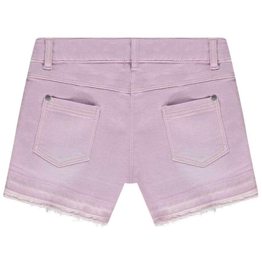 Short en denim effet overdye pour fille 