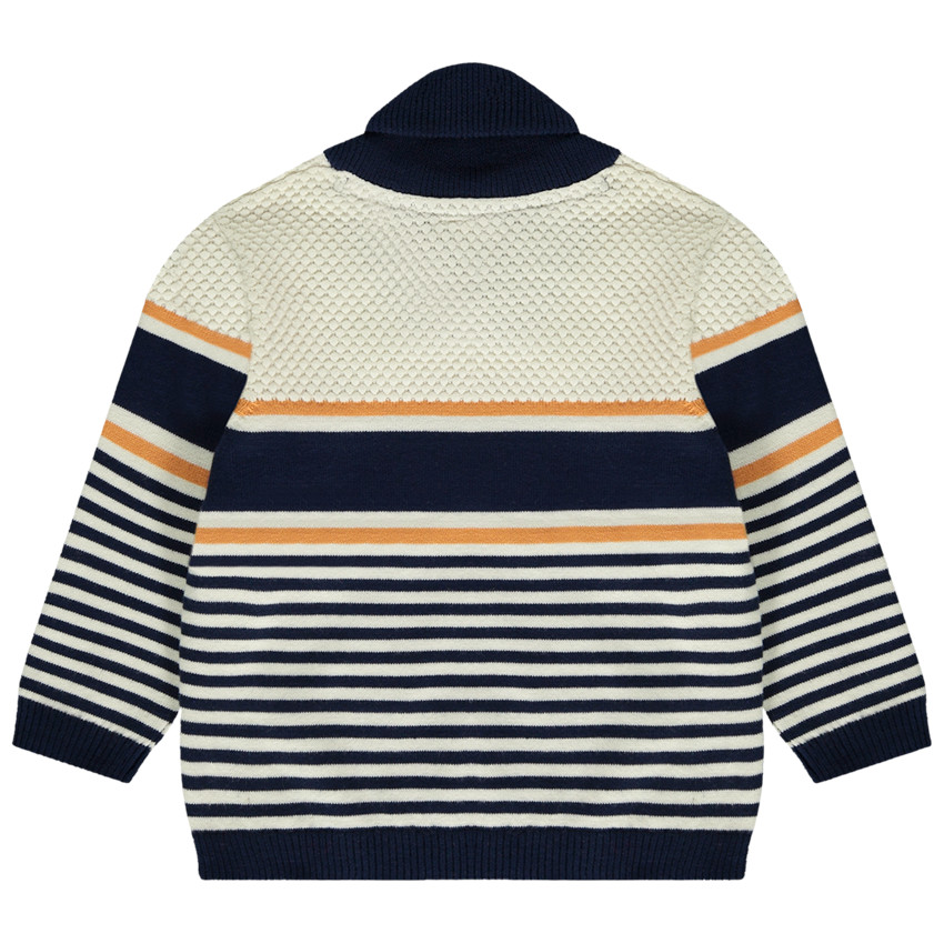 Pull en tricot à rayures pour bébé garçon 