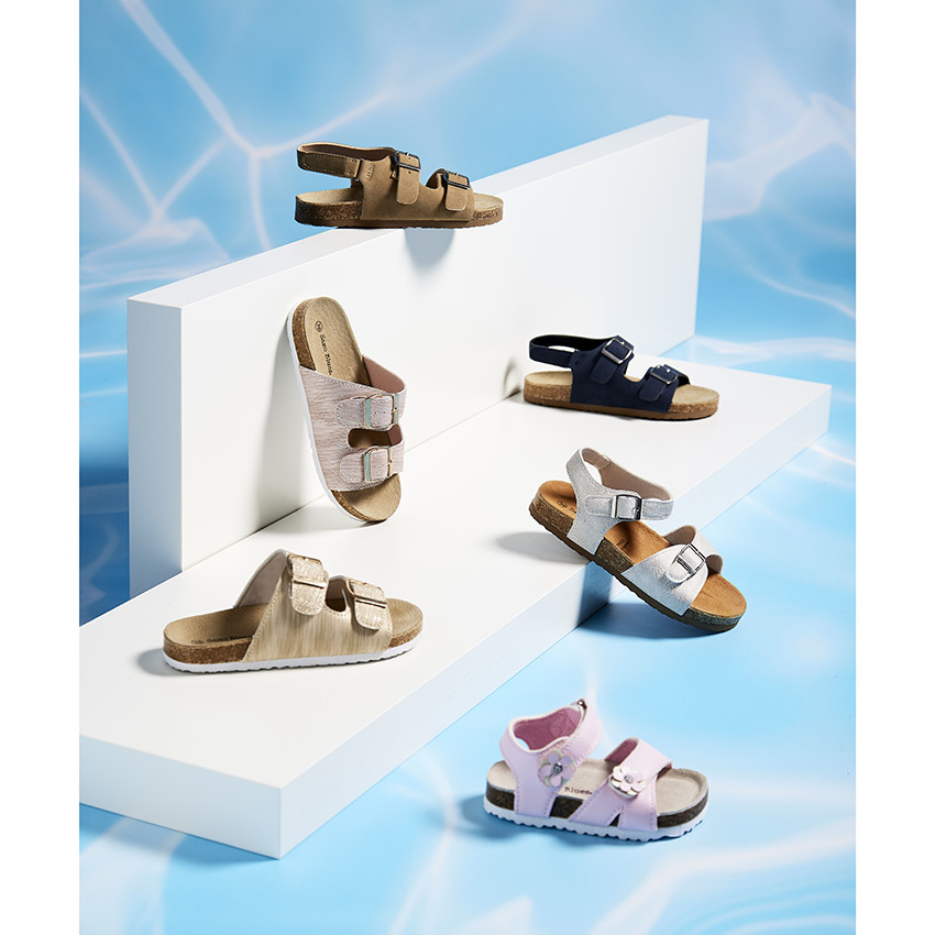 Dubbele klittenbandsandalen voor jongens 