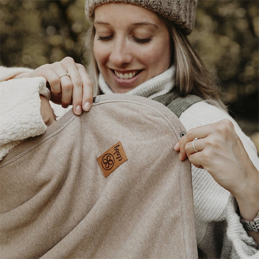 •	Deken Teddy multifunctioneel 95x75cm Grijs 