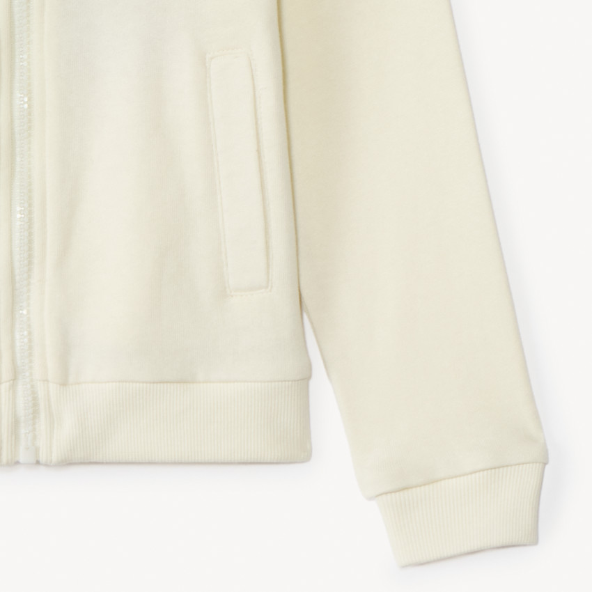 Effen fleece vest met capuchon voor meisjes 