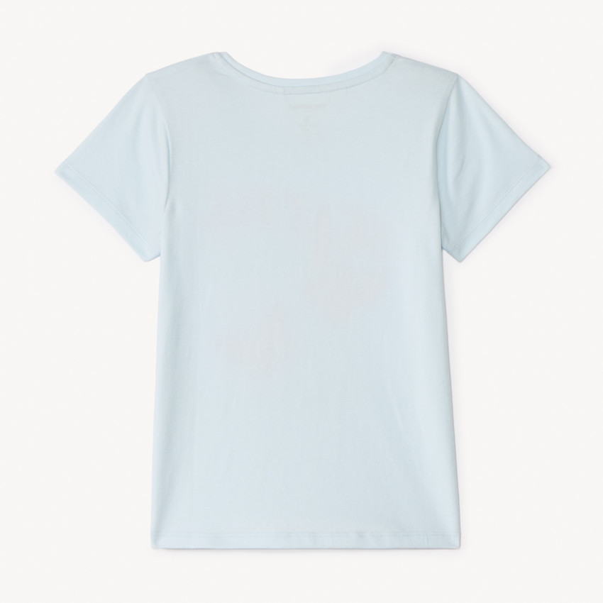 T-shirt manches courtes à patchs bouclettes pour fille 