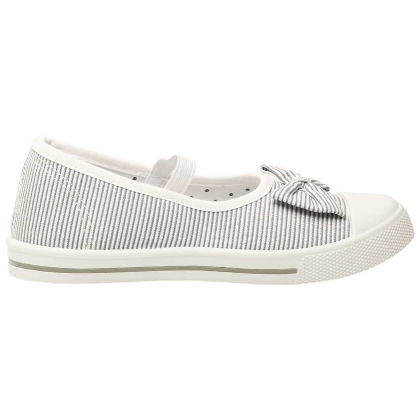 Babies gestreept van stof met knoop en elastische band voor meisjes 