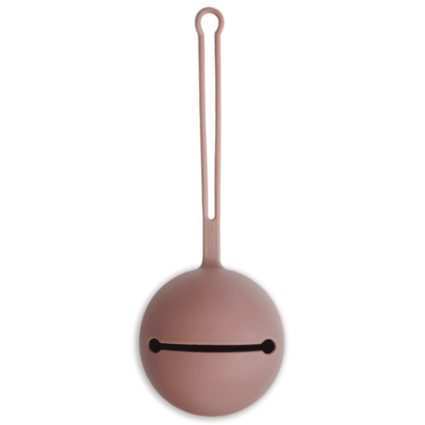 Fopspeenhouder in siliconen Cloudy Mauve 
