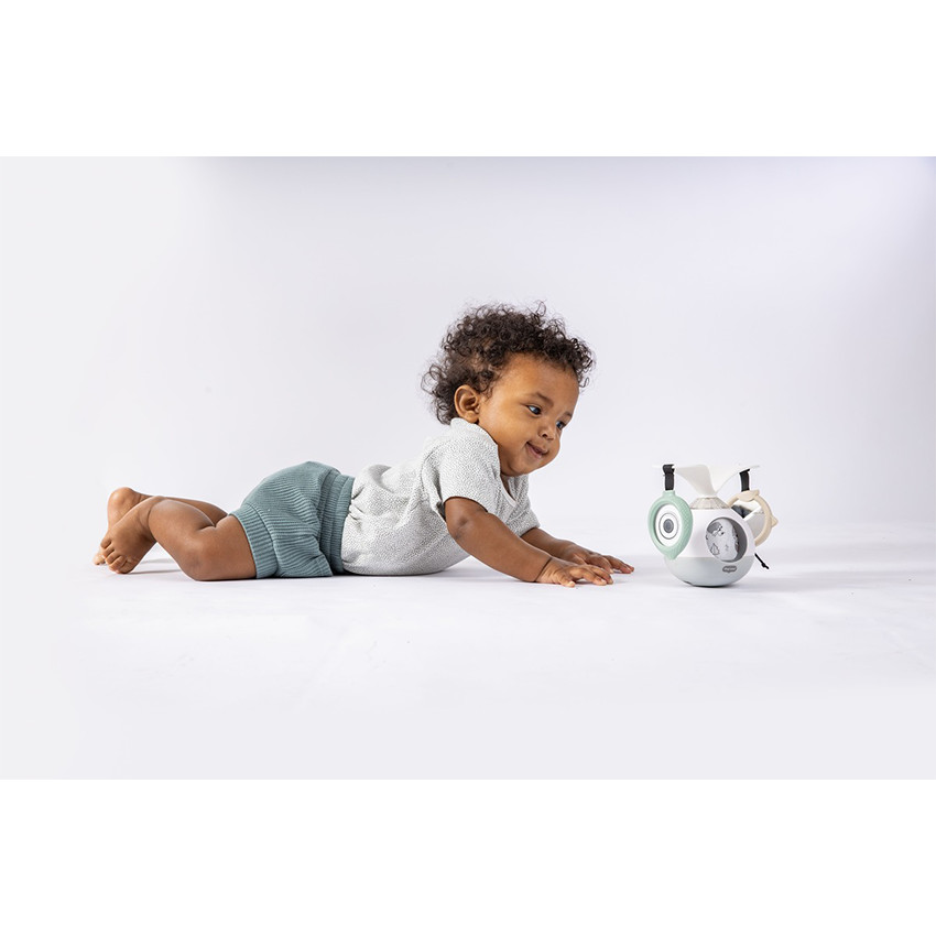 Mobiel geluid en licht op de vloer Tummy Time Black&White 