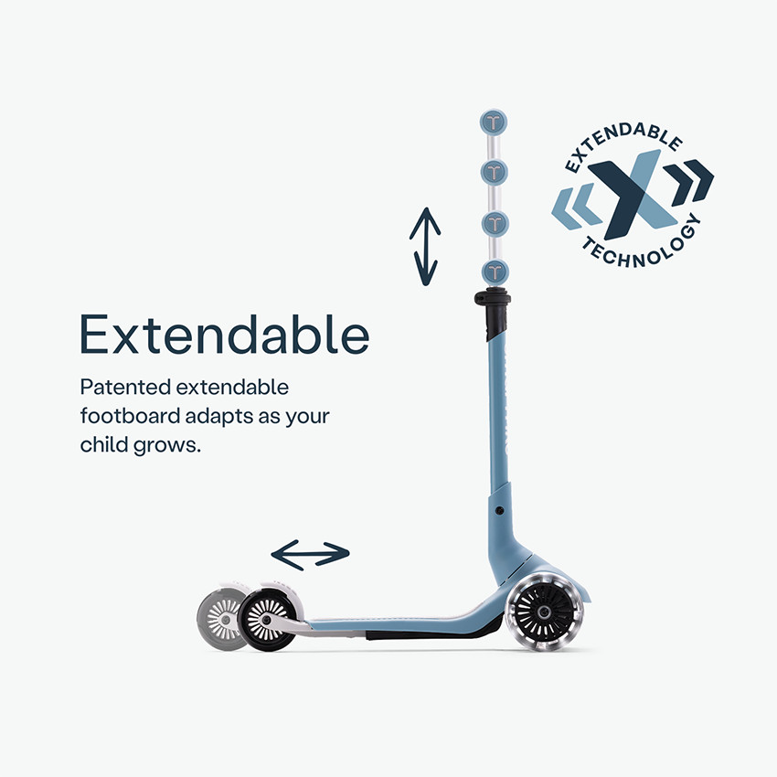 Trottinette 3 roues Xtend Mini+ scooter 2-9ans Ice Blue 
