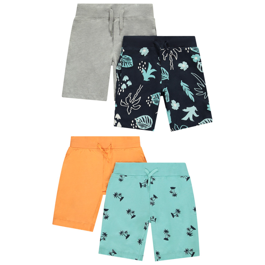 Lot de 4 bermudas fantaisie pour garçon 