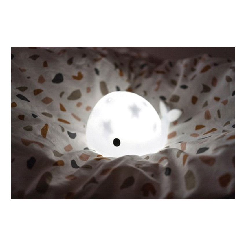 Nachtlamp projector sterren - Moby de walvis - Wit 