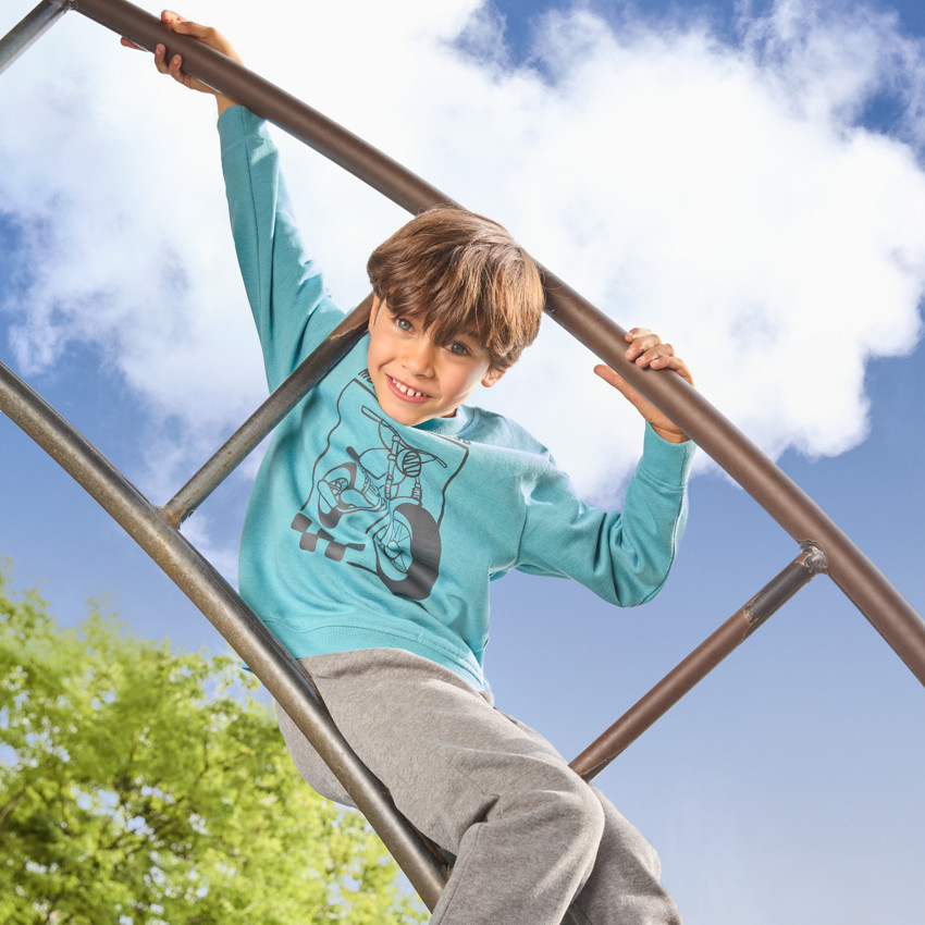 2-delig fleece joggingensemble met fantasieprint voor jongens 