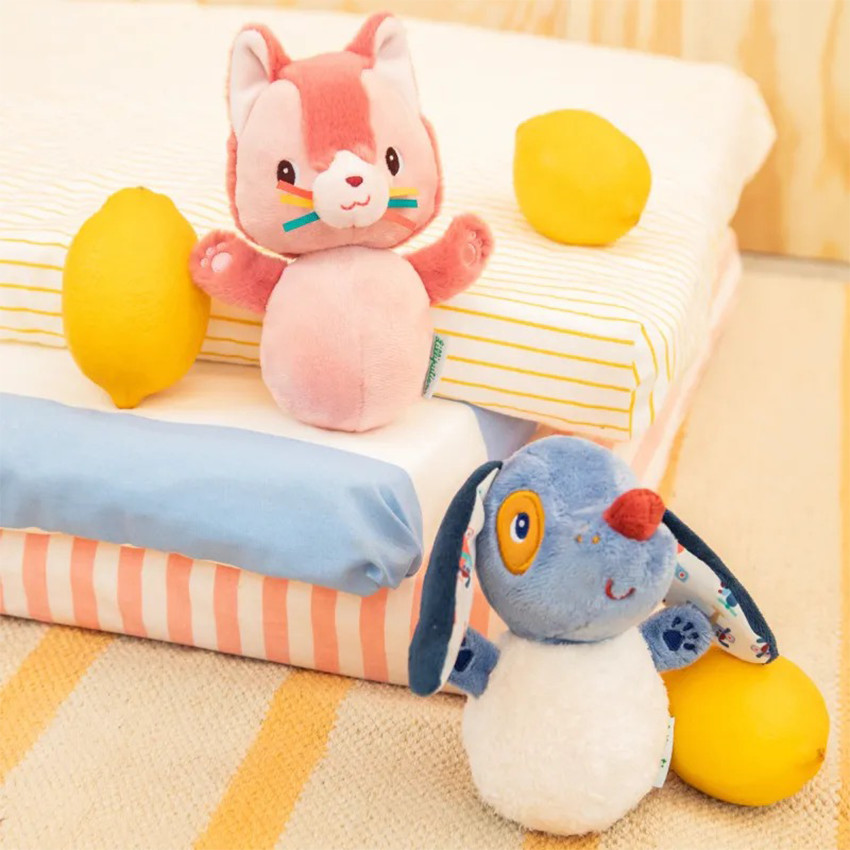 Peluche sonore Culbuto Jeanne le Chat 6M+ 