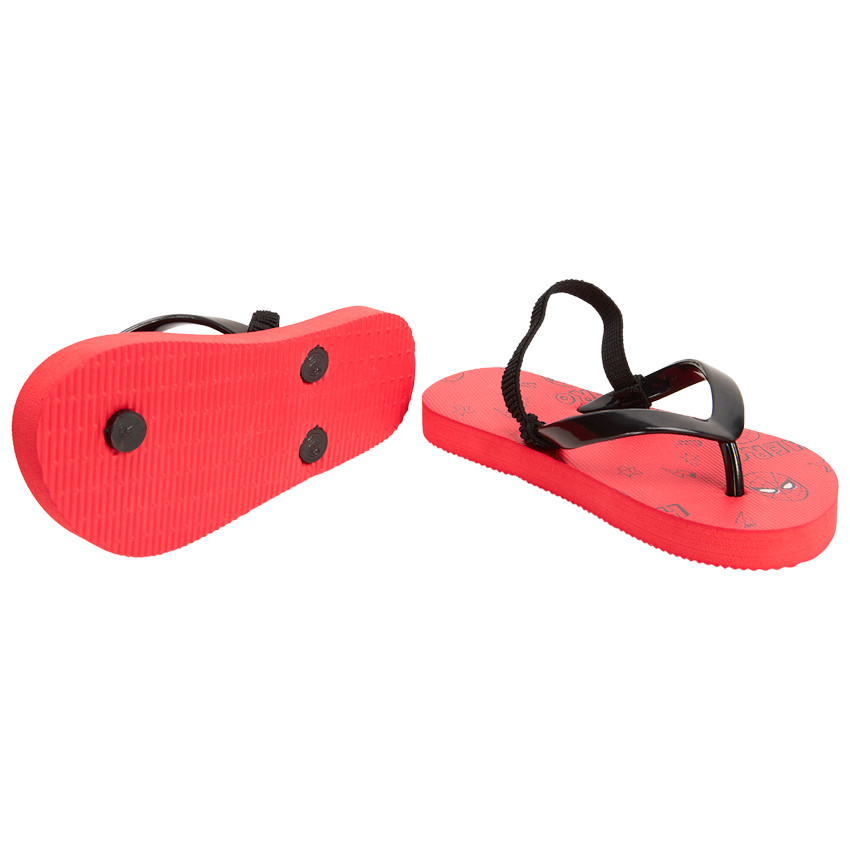 Tongs imprimé Spider-Man Marvel pour garçon avec lanière selon la pointure 