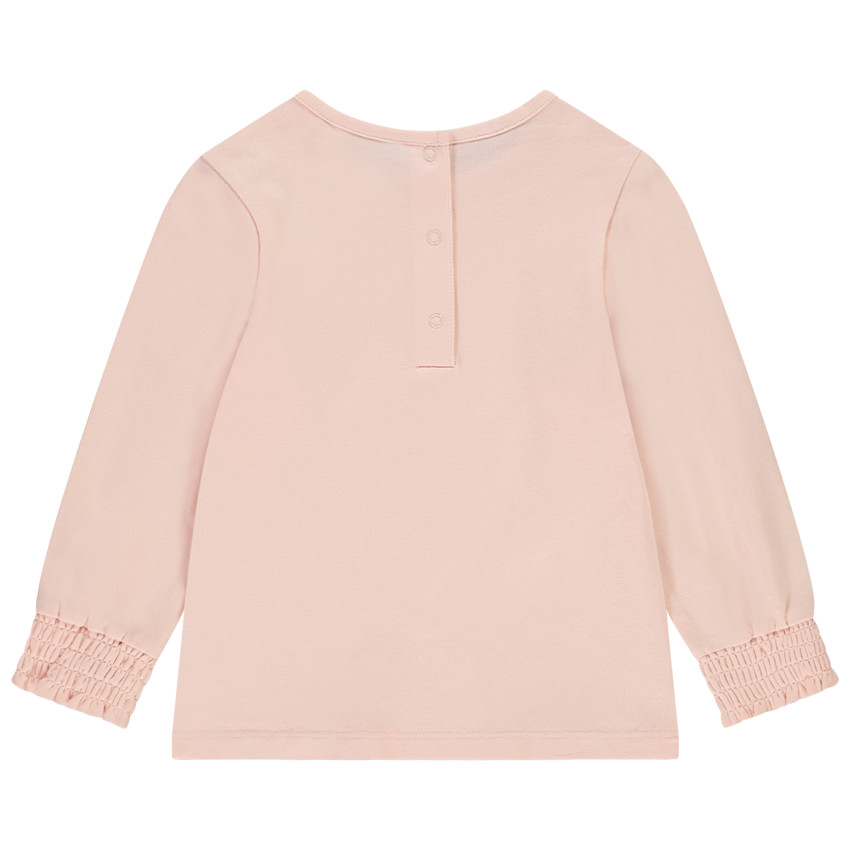 Lange mouwen T-shirt met smockmanchetten voor meisjes 