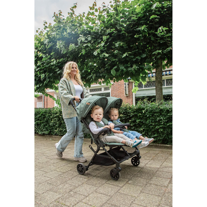 Wandelwagen Buggy Duo tweelingen Mellizo Camel 