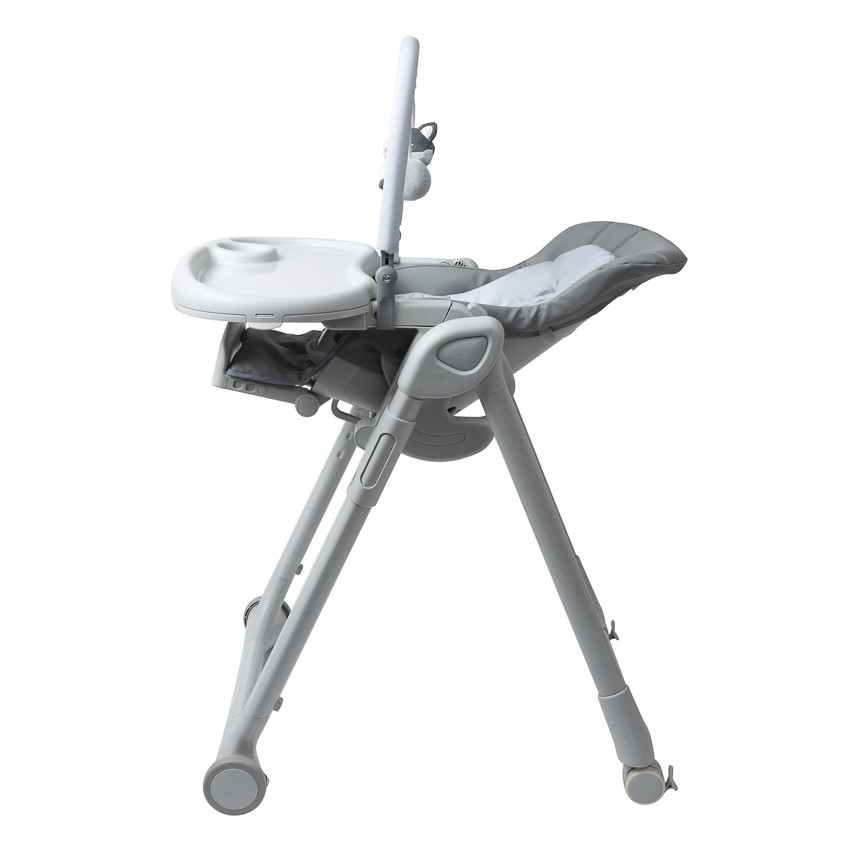 Chaise haute réglable multifonctions Harper gris 