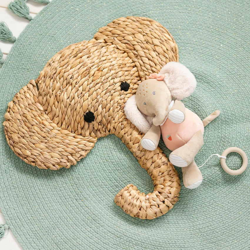 Peluche musicale - Eléphant Oli- Rose - 24 cm 