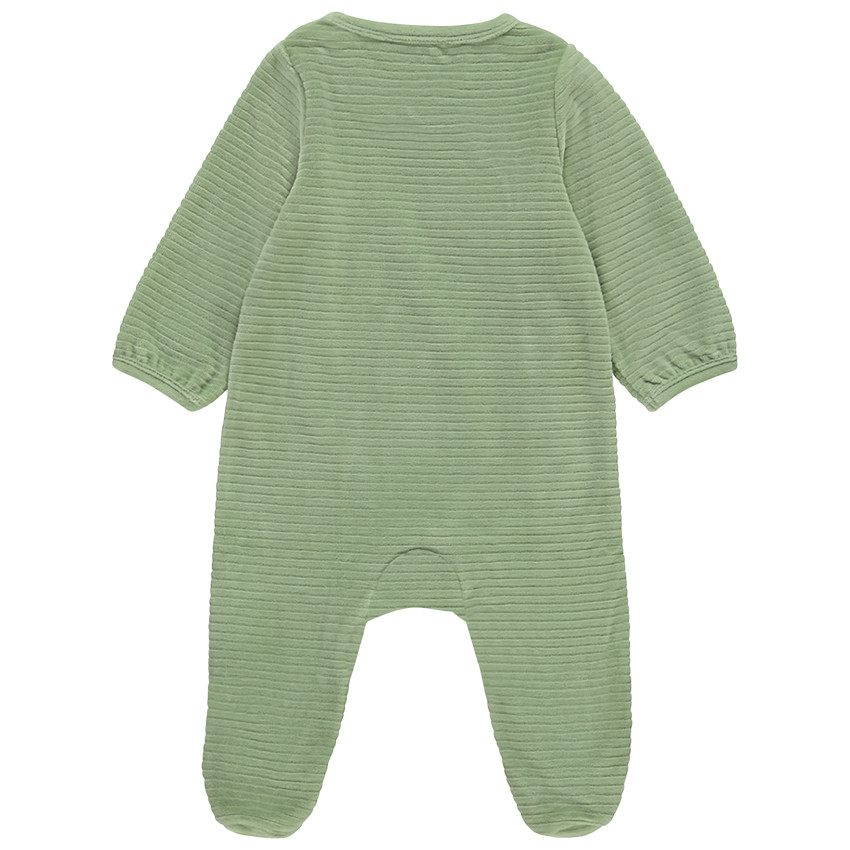 Dors-bien ludique en velours motif girafe pour bébé garçon 