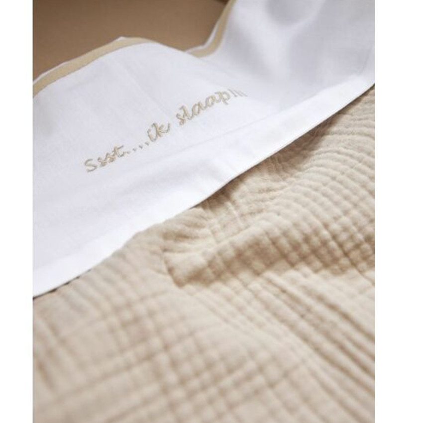 Drap Mousseline prélavée - Sand - 100x150 cm 
