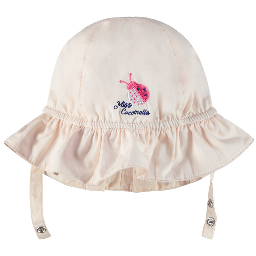 Charlotte in popeline met lieveheersbeestje borduursel voor meisjes 