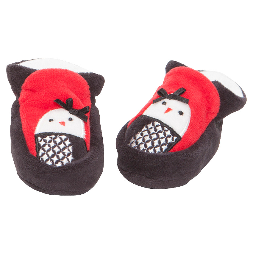 Pantoffels in fluweel met fantasie 