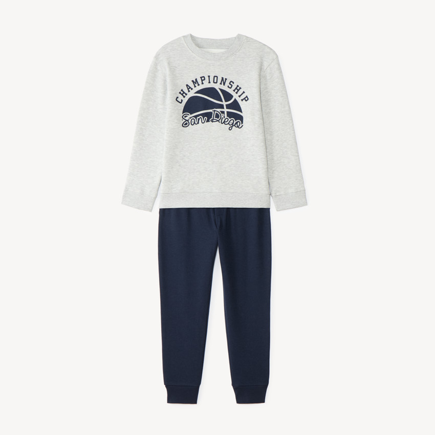 Ensemble de jogging garçon en molleton print fantaisie 
